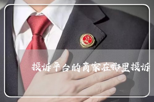 投诉平台的商家在哪里投诉/2023022659593