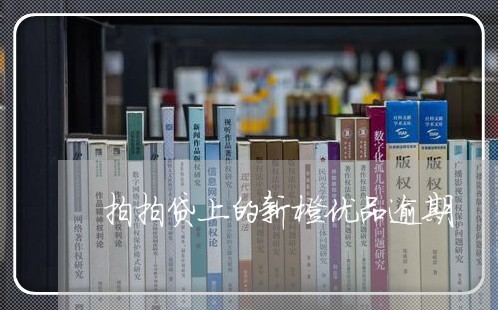 拍拍贷上的新橙优品逾期/2023062239370