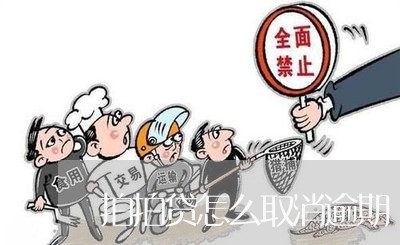 拍拍贷怎么取消逾期/2023080287250