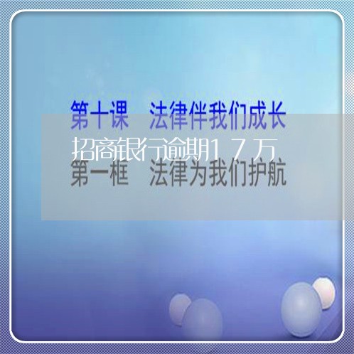 招商银行逾期17万/2023061093805