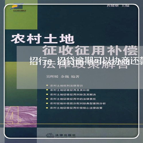 招行e招贷逾期可以协商还款吗/2023100739301