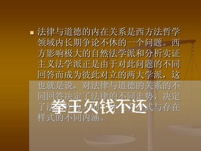 拳王欠钱不还/2023111141915