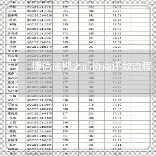 捷信逾期之后协商还款流程/2023092325139