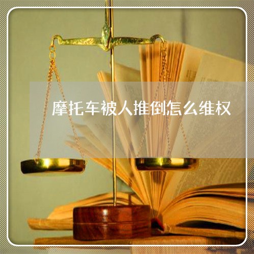 摩托车被人推倒怎么维权/2023052285928