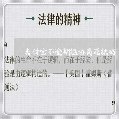 支付宝不逾期能协商还款吗/2023092704836