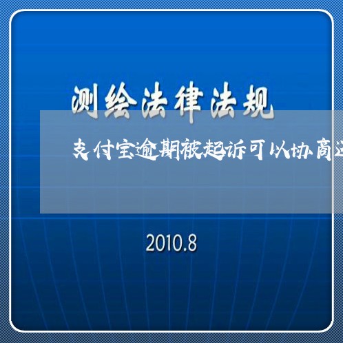 支付宝逾期被起诉可以协商还款/2023092795935