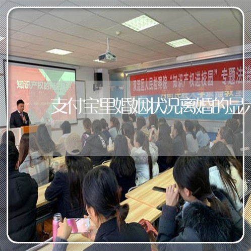 支付宝里婚姻状况离婚的显示什么/2023081273734