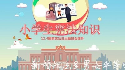 新婚姻法是男女平等吗/2023112451503