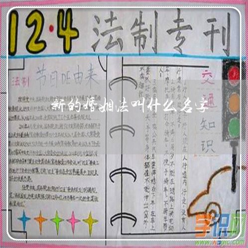 新的婚姻法叫什么名字/2023112453727