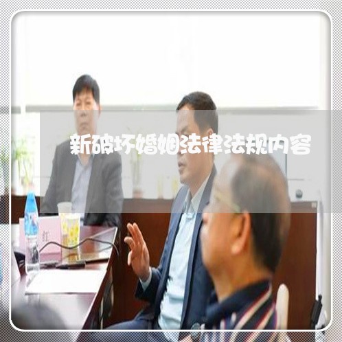 新破坏婚姻法律法规内容/2023081316939