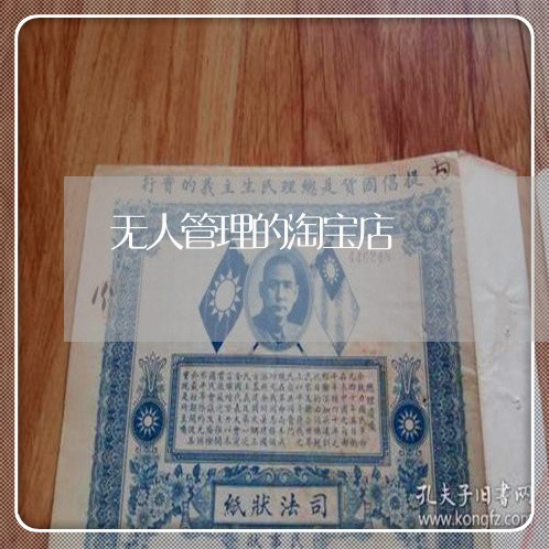 无人管理的淘宝店/2023032698503