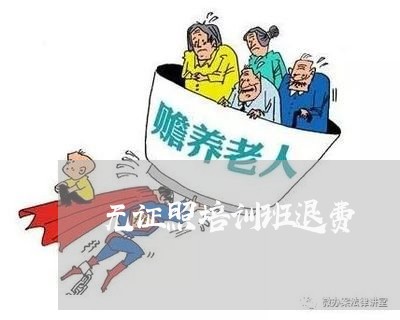 无证照培训班退费/2023060462582