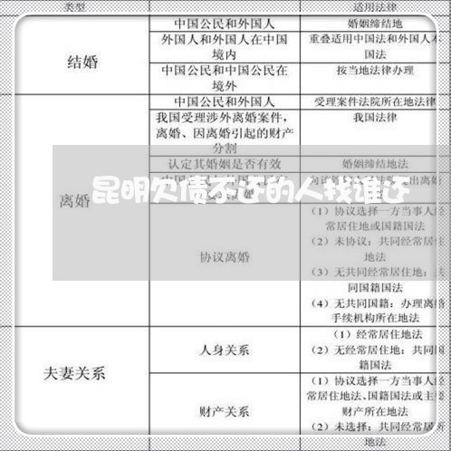 昆明欠债不还的人找谁还/2023111781504