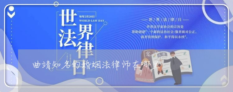 曲靖知名的婚姻法律师在哪里/2023111420562