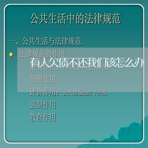 有人欠债不还我们该怎么办/2023092982513