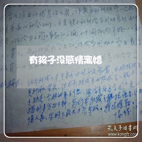 有孩子没感情离婚/2023092617240