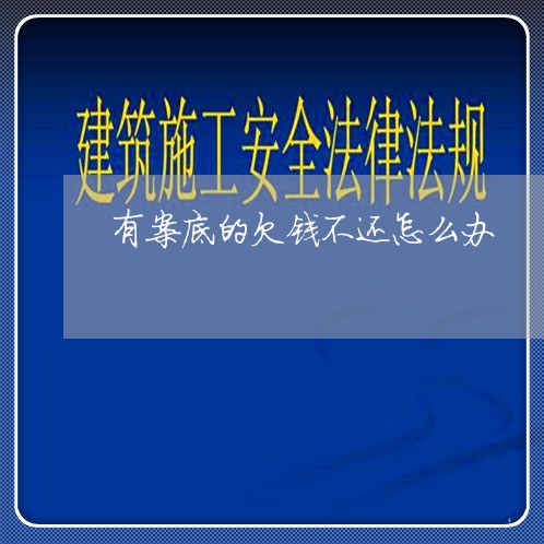 有案底的欠钱不还怎么办/2023092882726