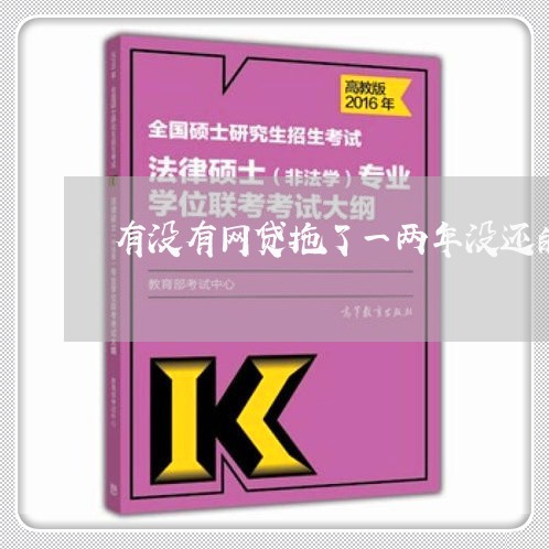 有没有网贷拖了一两年没还的/2023112392627