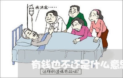 有钱也不还是什么意思/2023121028261