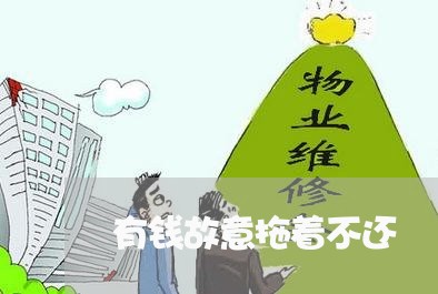 有钱故意拖着不还/2023111761583