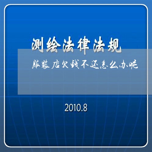 服装店欠钱不还怎么办呢/2023120953804