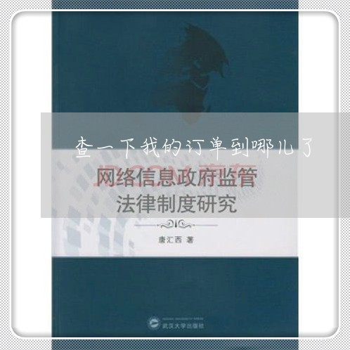 查一下我的订单到哪儿了/2023040113938