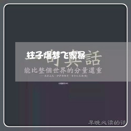 柱子爆梦飞家暴/2023090605058