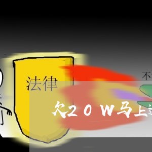 欠20W马上逾期这么办/2023080525057