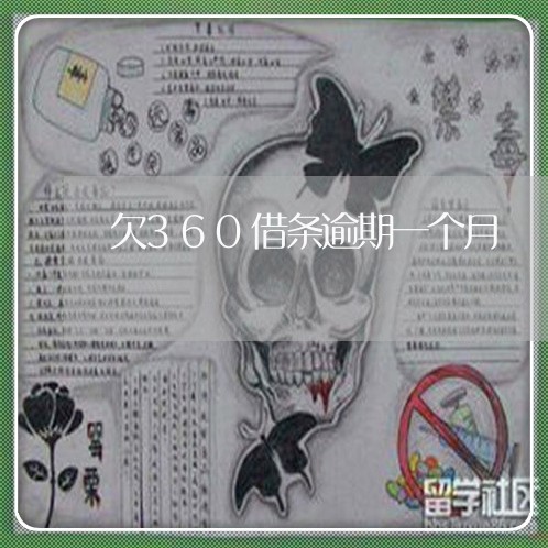 欠360借条逾期一个月/2023062261735