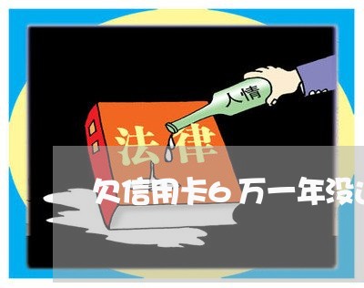 欠信用卡6万一年没还完/2023111412594