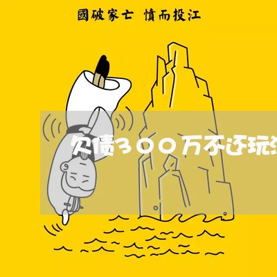 欠债300万不还玩消失/2023102560504