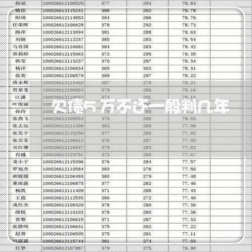 欠债5万不还一般判几年/2023120848581