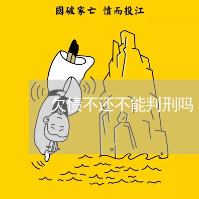 欠债不还不能判刑吗/2023102409150