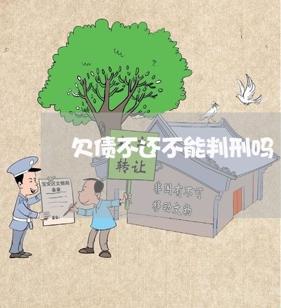 欠债不还不能判刑吗/2023111726459