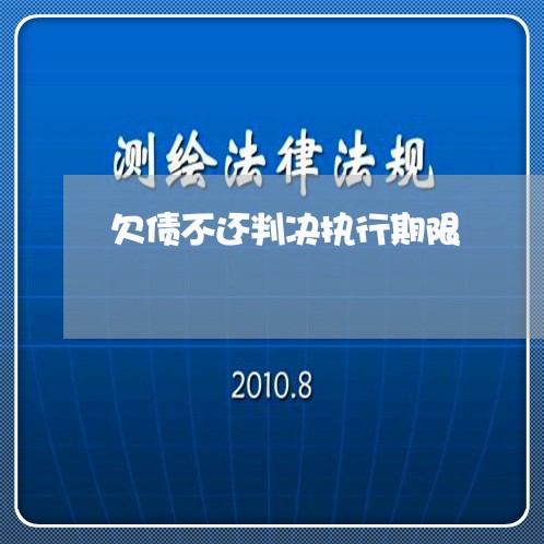 欠债不还判决执行期限/2023111872592