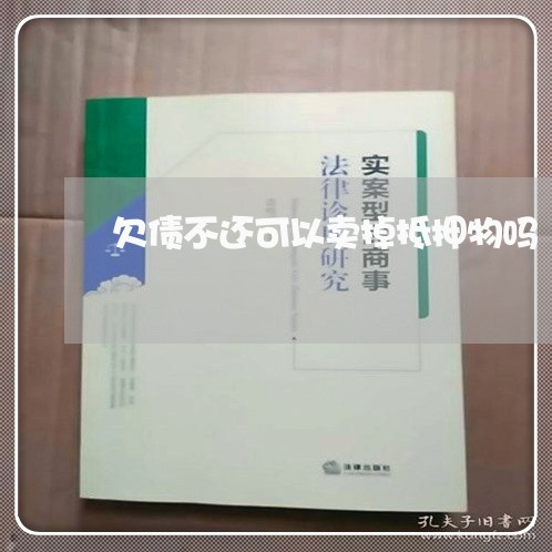 欠债不还可以卖掉抵押物吗/2023092957160