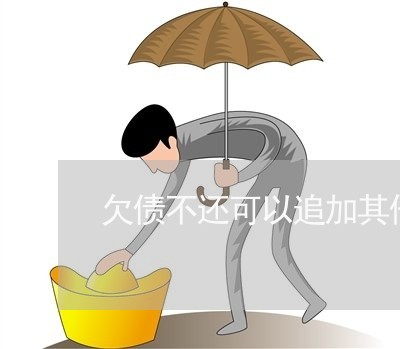 欠债不还可以追加其他人吗/2023092855048