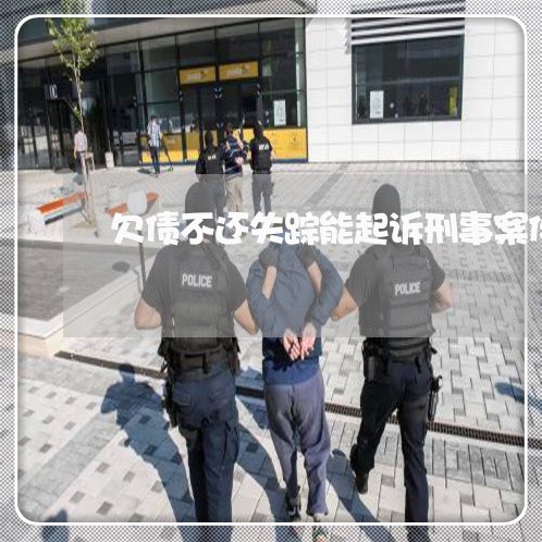 欠债不还失踪能起诉刑事案件吗/2023121036259