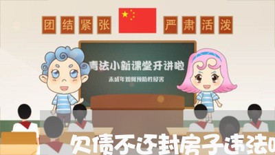 欠债不还封房子违法吗/2023111731481