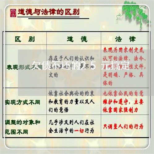 欠债不还的25元搞定/2023102539392