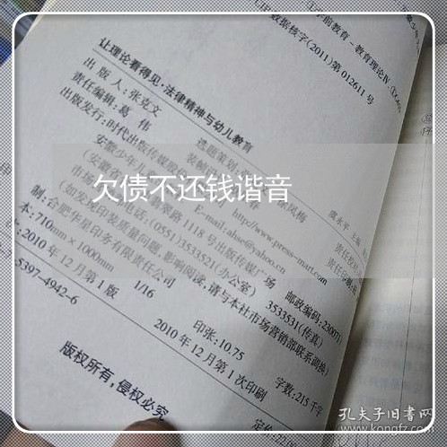 欠债不还钱谐音/2023111117481