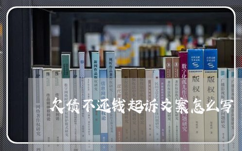 欠债不还钱起诉文案怎么写/2023111049483