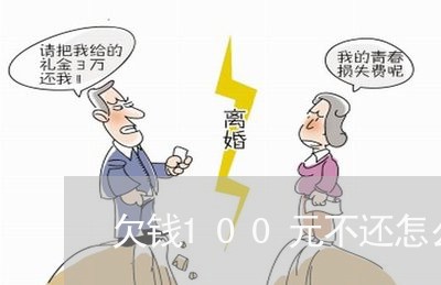 欠钱100元不还怎么办/2023110149584