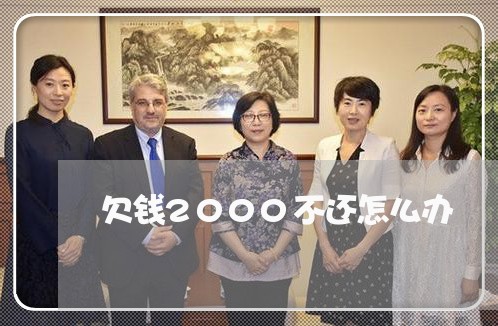 欠钱2000不还怎么办/2023100929159