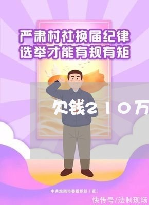 欠钱210万一直不还/2023111564625