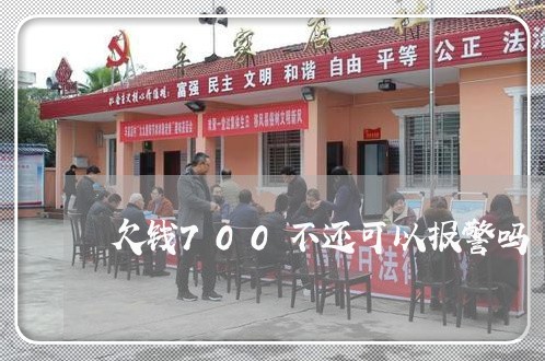 欠钱700不还可以报警吗/2023092015067