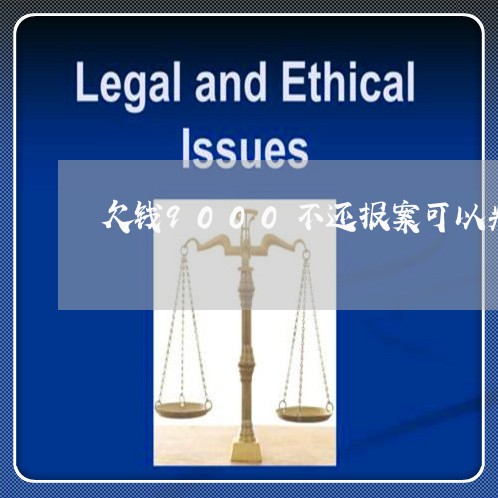 欠钱9000不还报案可以判多久/2023092615068