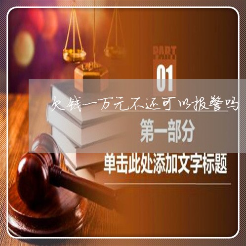 欠钱一万元不还可以报警吗/2023120983839