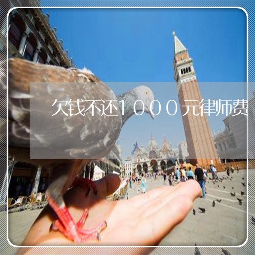 欠钱不还1000元律师费/2023112583614