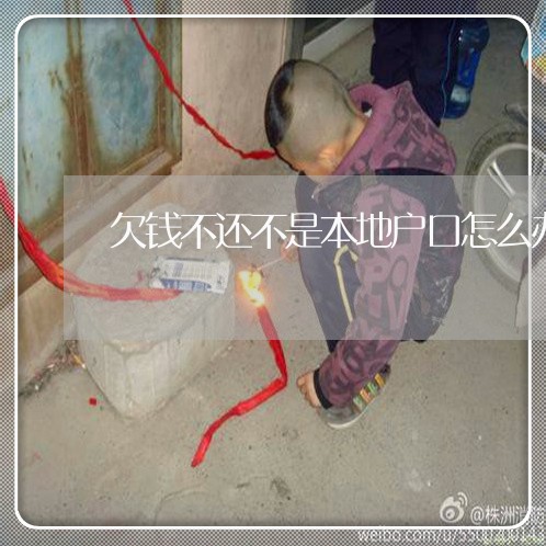 欠钱不还不是本地户口怎么办/2023110761503